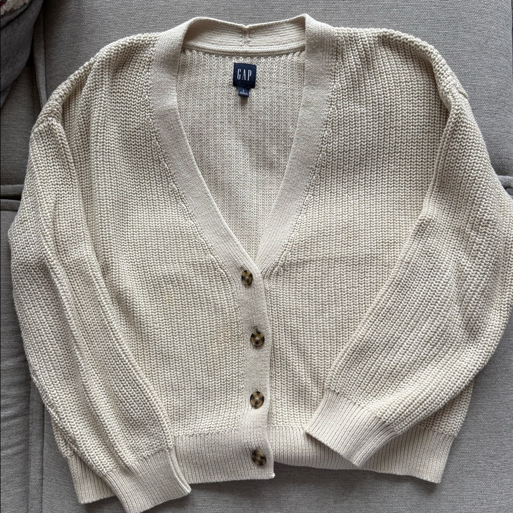 V-neck Gap 100% cotton cardigan